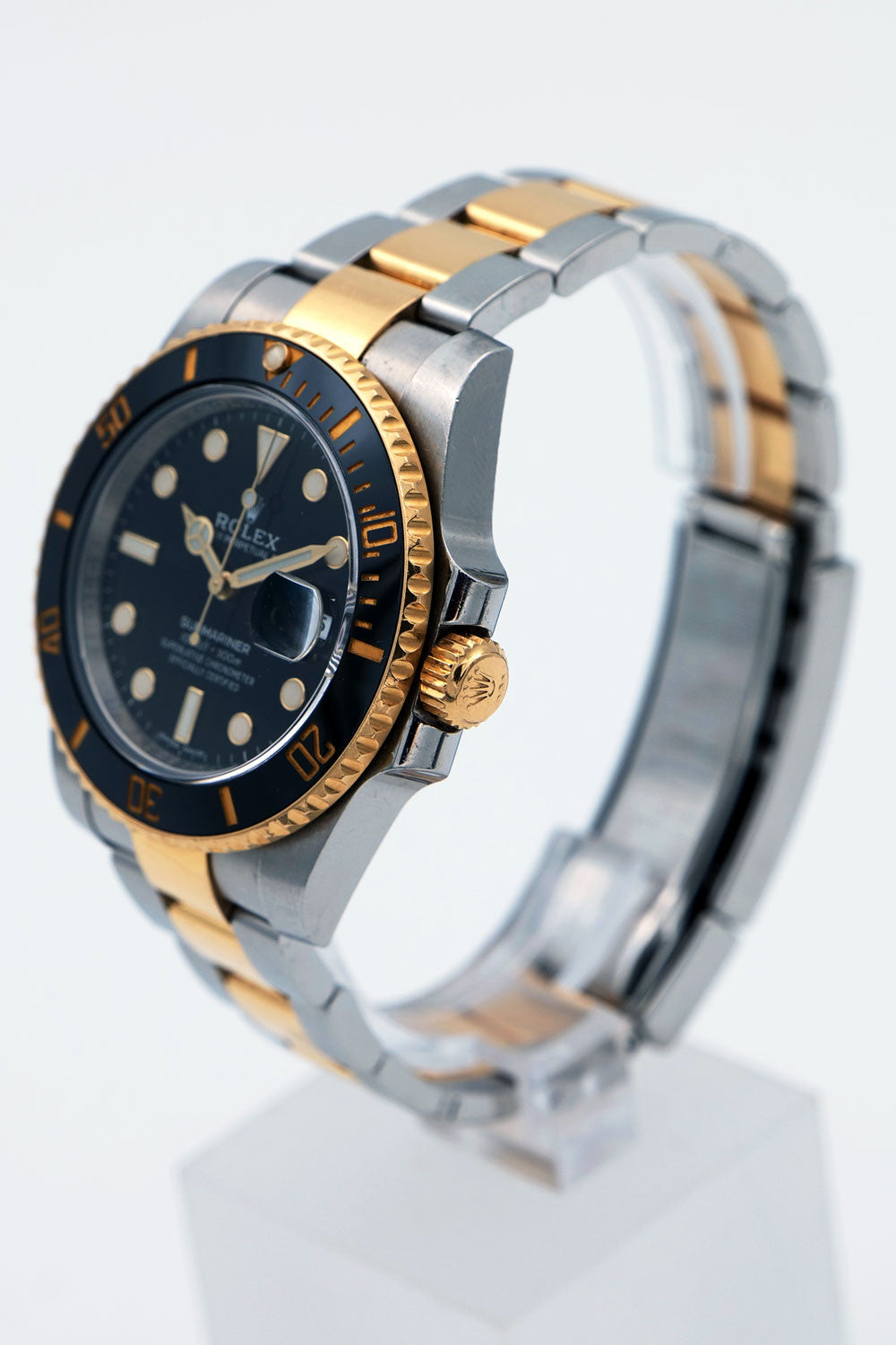 PRE-OWNED Rolex Submariner Date Black, Steel & Gold 116613L