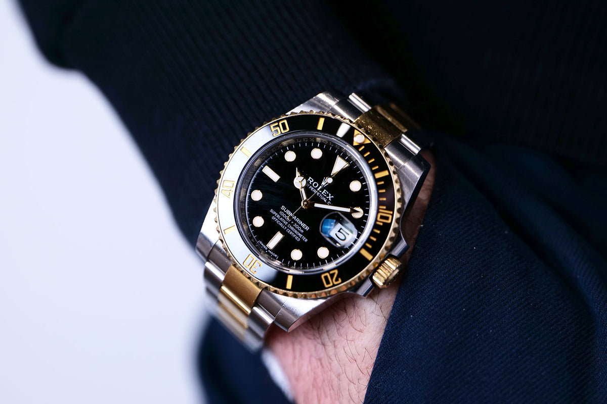 PRE-OWNED Rolex Submariner Date Black, Steel & Gold 116613L