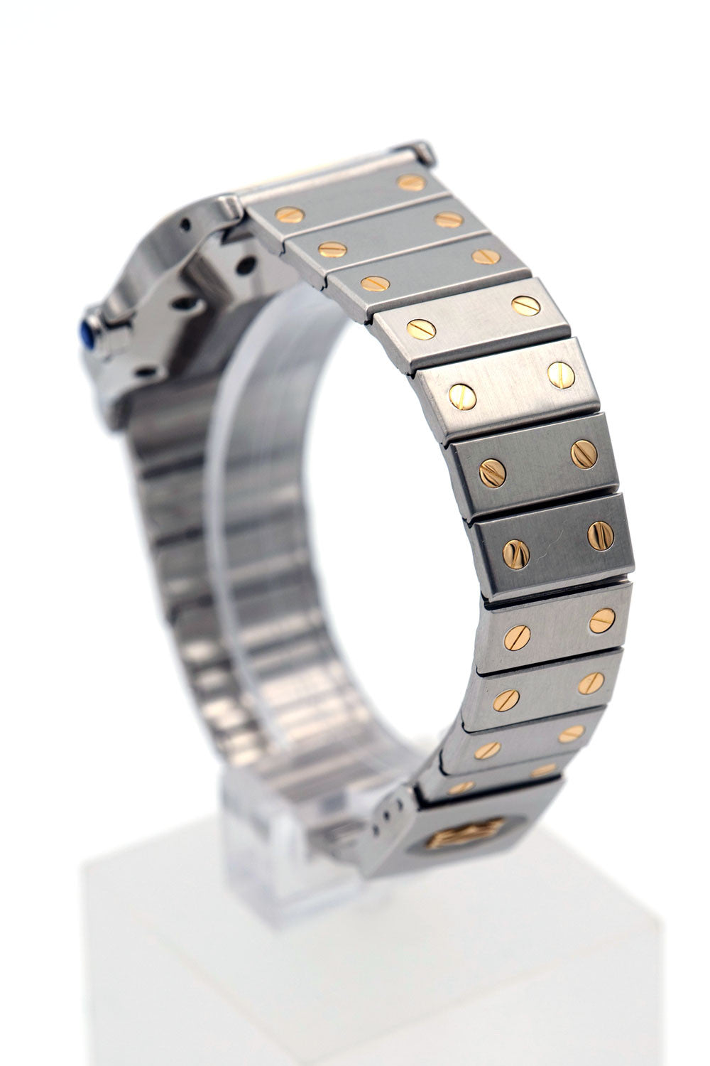 SOLD - PRE-OWNED Cartier Santos Galbee Gold & Steel 187901