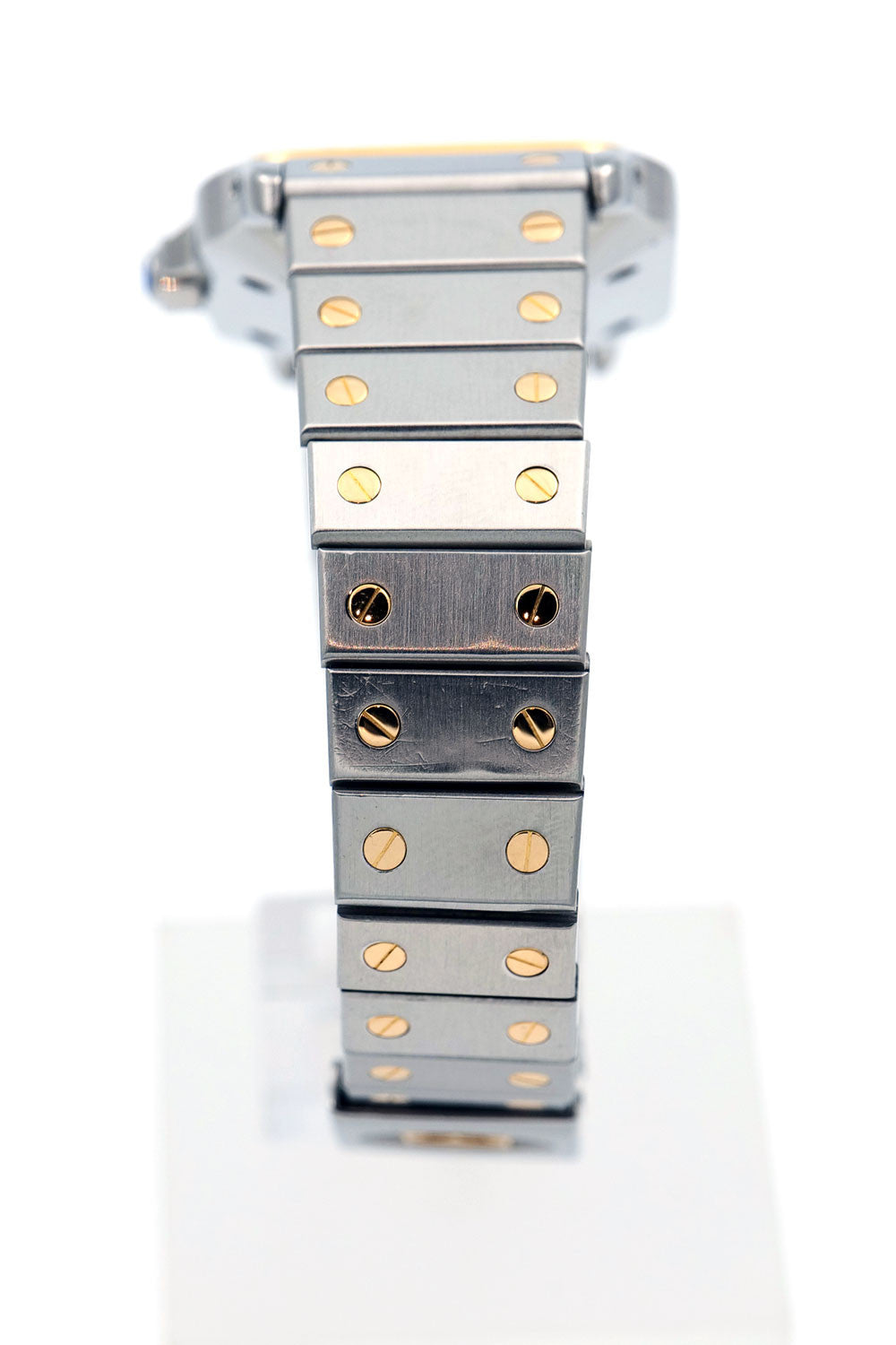 SOLD - PRE-OWNED Cartier Santos Galbee Gold & Steel 187901