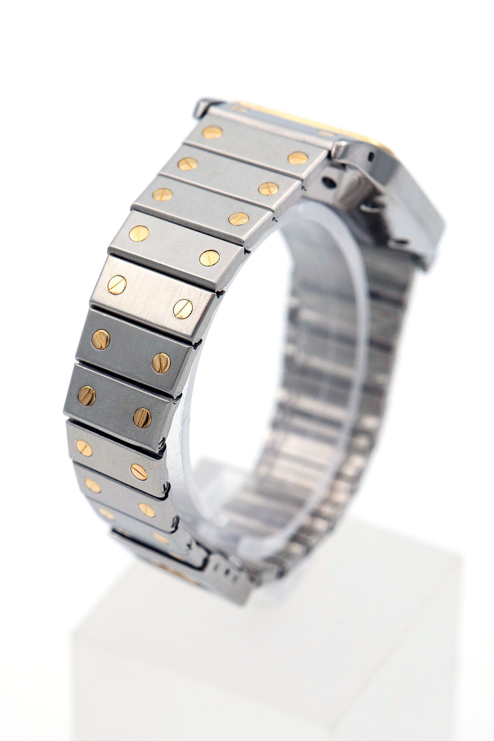SOLD - PRE-OWNED Cartier Santos Galbee Gold & Steel 187901