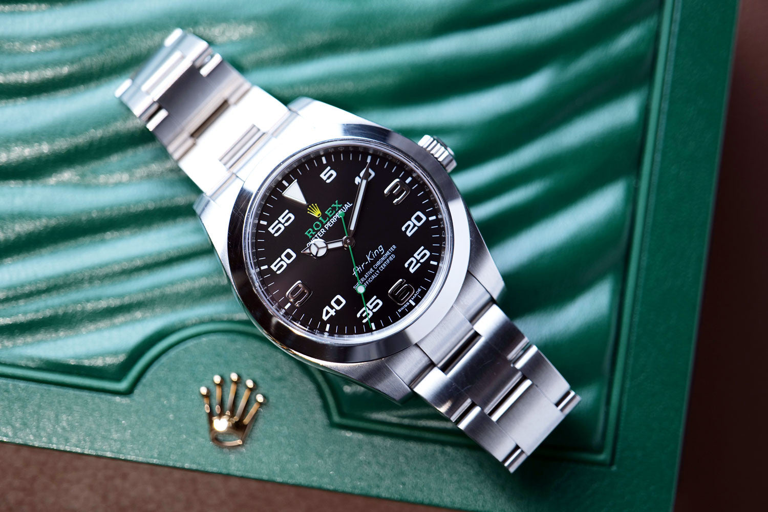 PRE-OWNED RolexAir-King Steel 116900