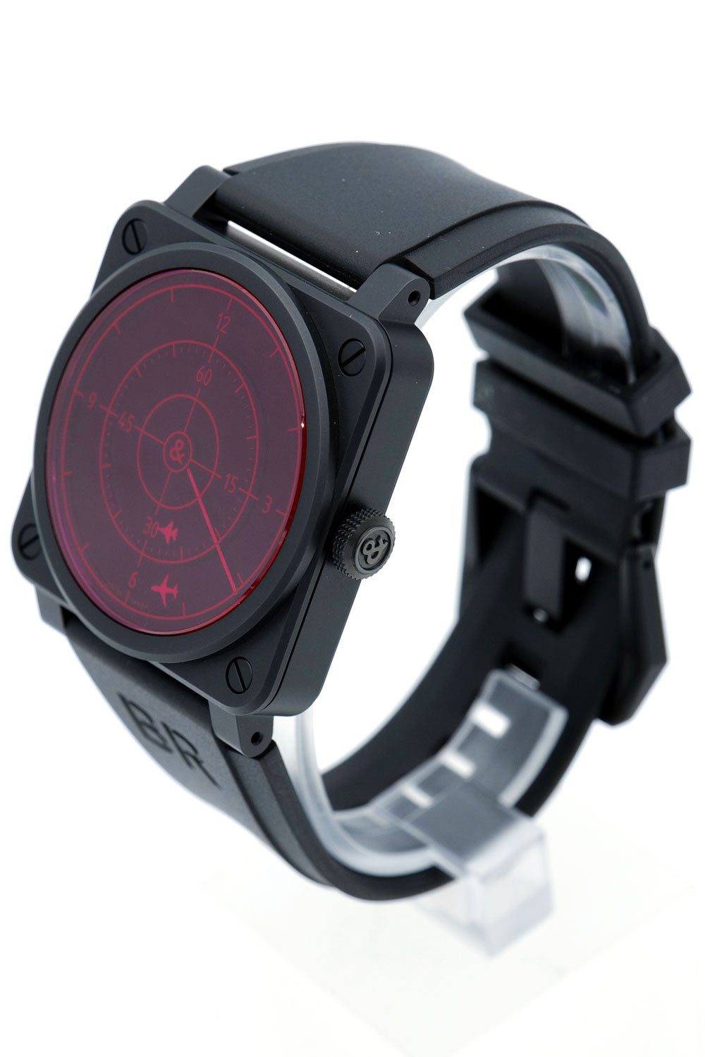 SÅLD - BEGAGNAD Bell&Ross Red Radar Ceramic Limited edition BR0392