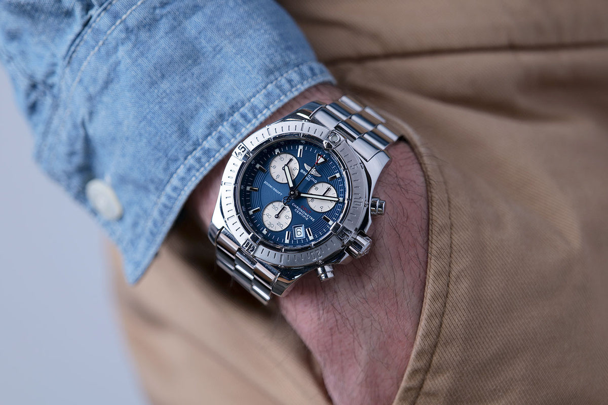 SOLD - PRE-OWNED Breitling Colt Chronograph Blue A73380