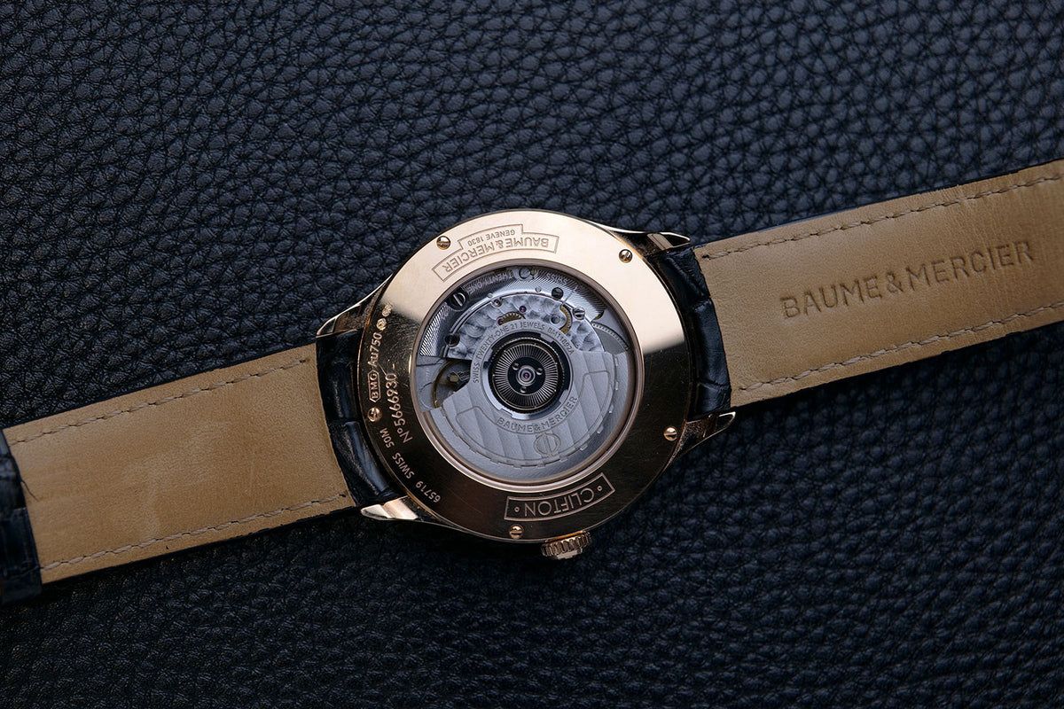 SOLD - PRE-OWNED Baume & Mercier Clifton 18K Gold M0A10058
