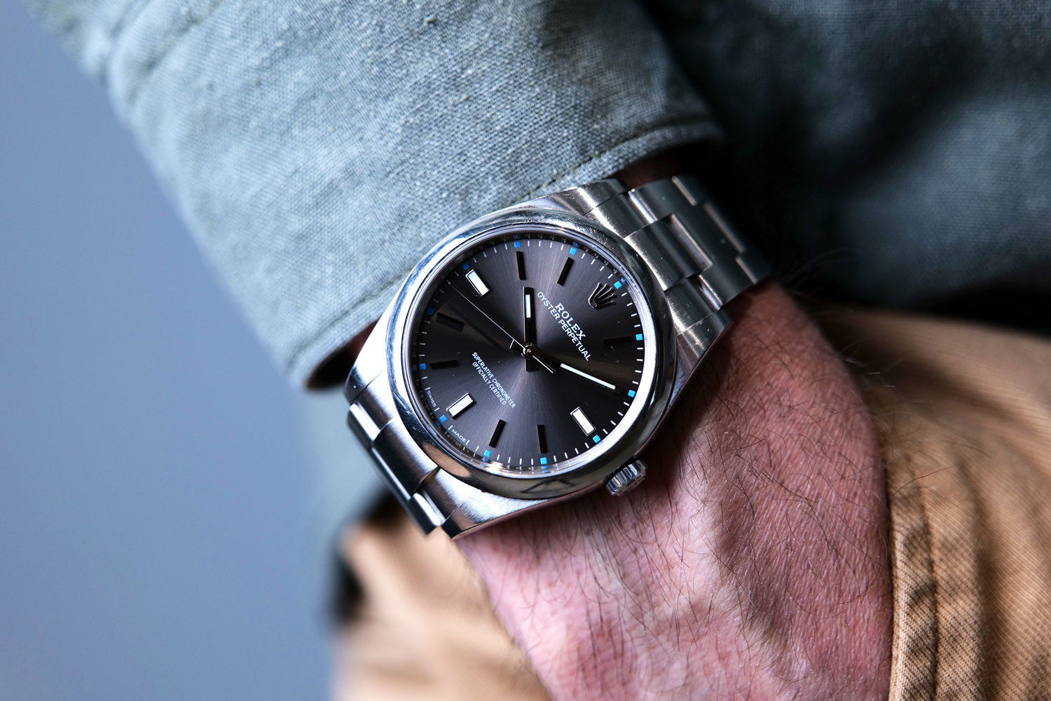 SÅLD-BEGAGNAD Rolex Oyster Perpetual 39 114300