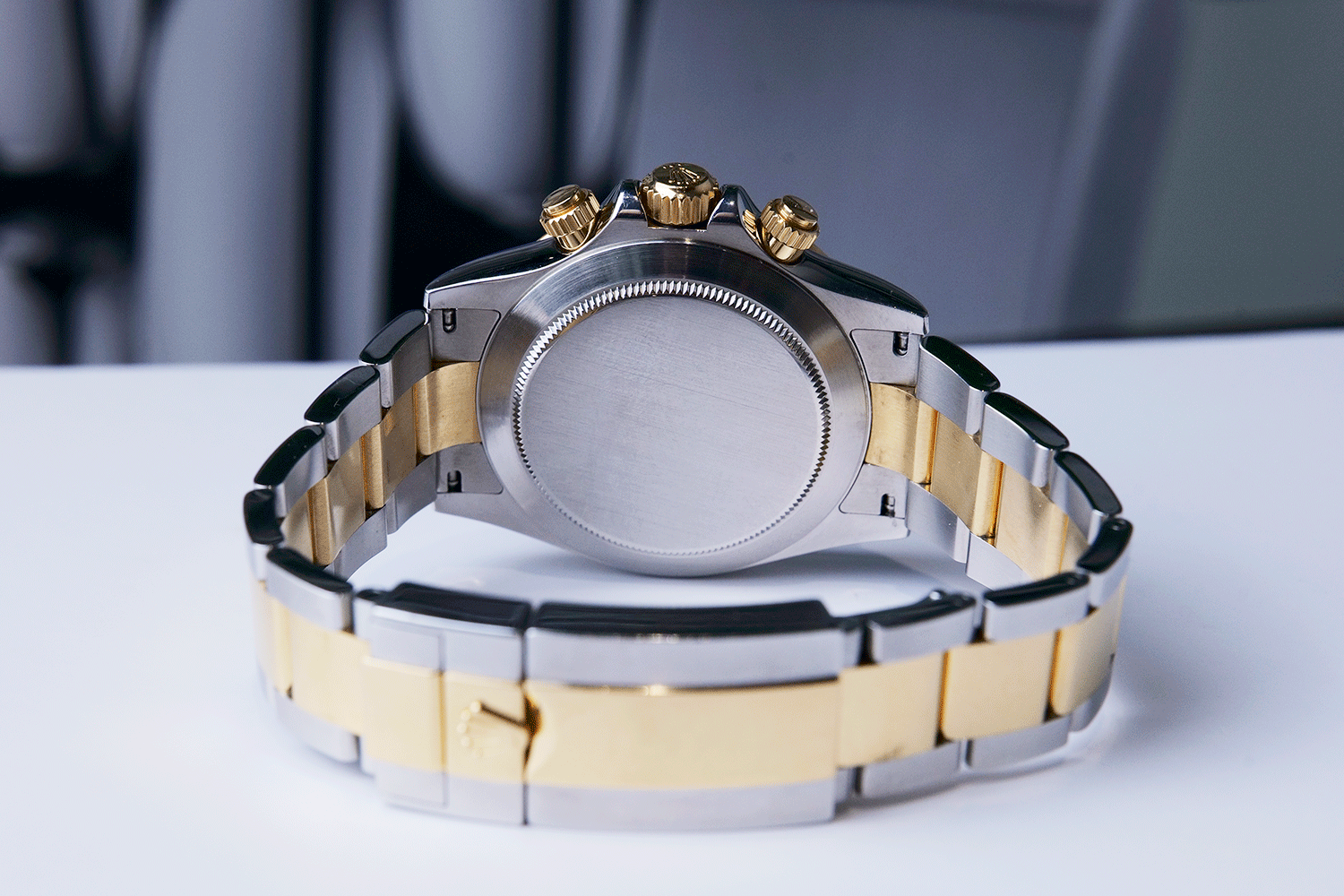 PRE-OWNED Rolex Daytona Gold & Steel 116523