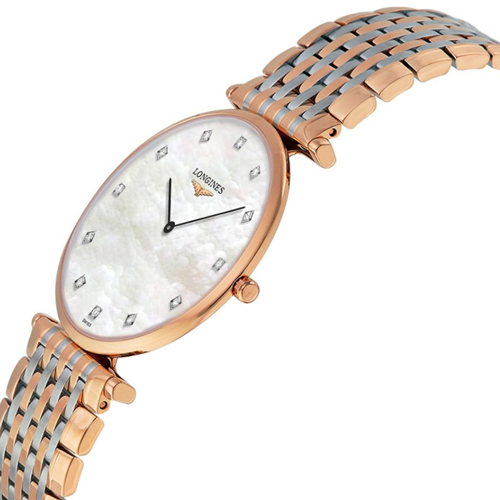 Longines La Grande Classique Longines La Grande Classique 33mm 12 diamanter pärlemor & roséguld PVD L47091887