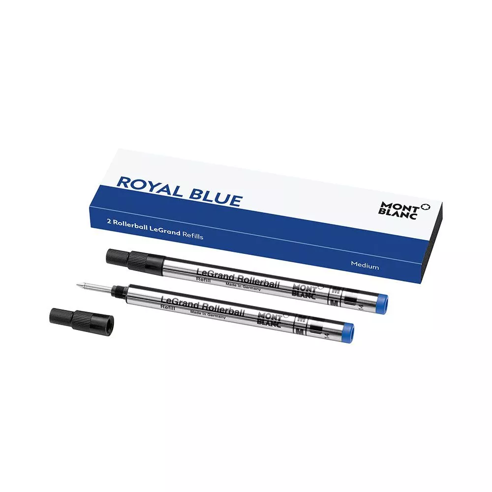 Montblanc 2 Rollerball LeGrand Refills Medium, Royal Blue MB128228