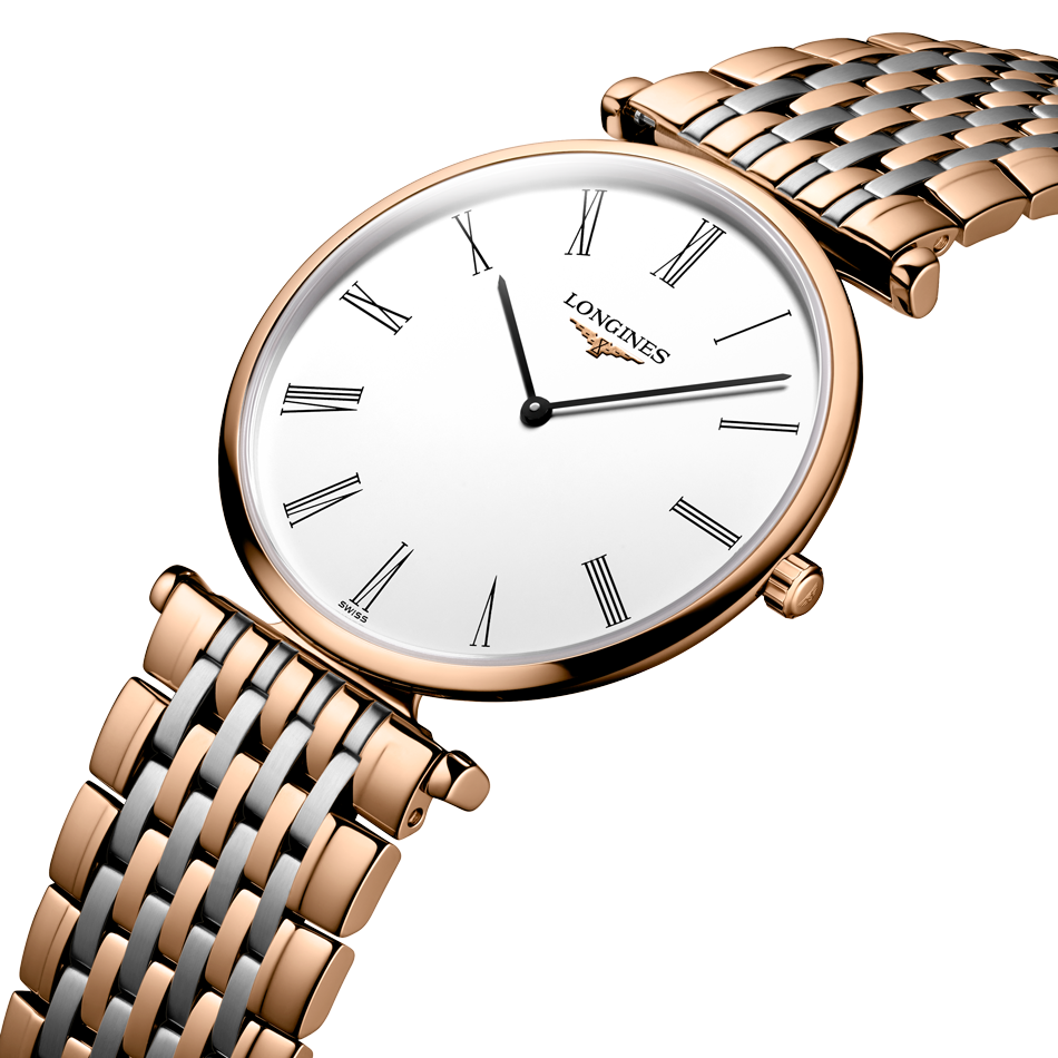 Longines La Grande Classique 33mm White & Rose Gold PVD L47091217