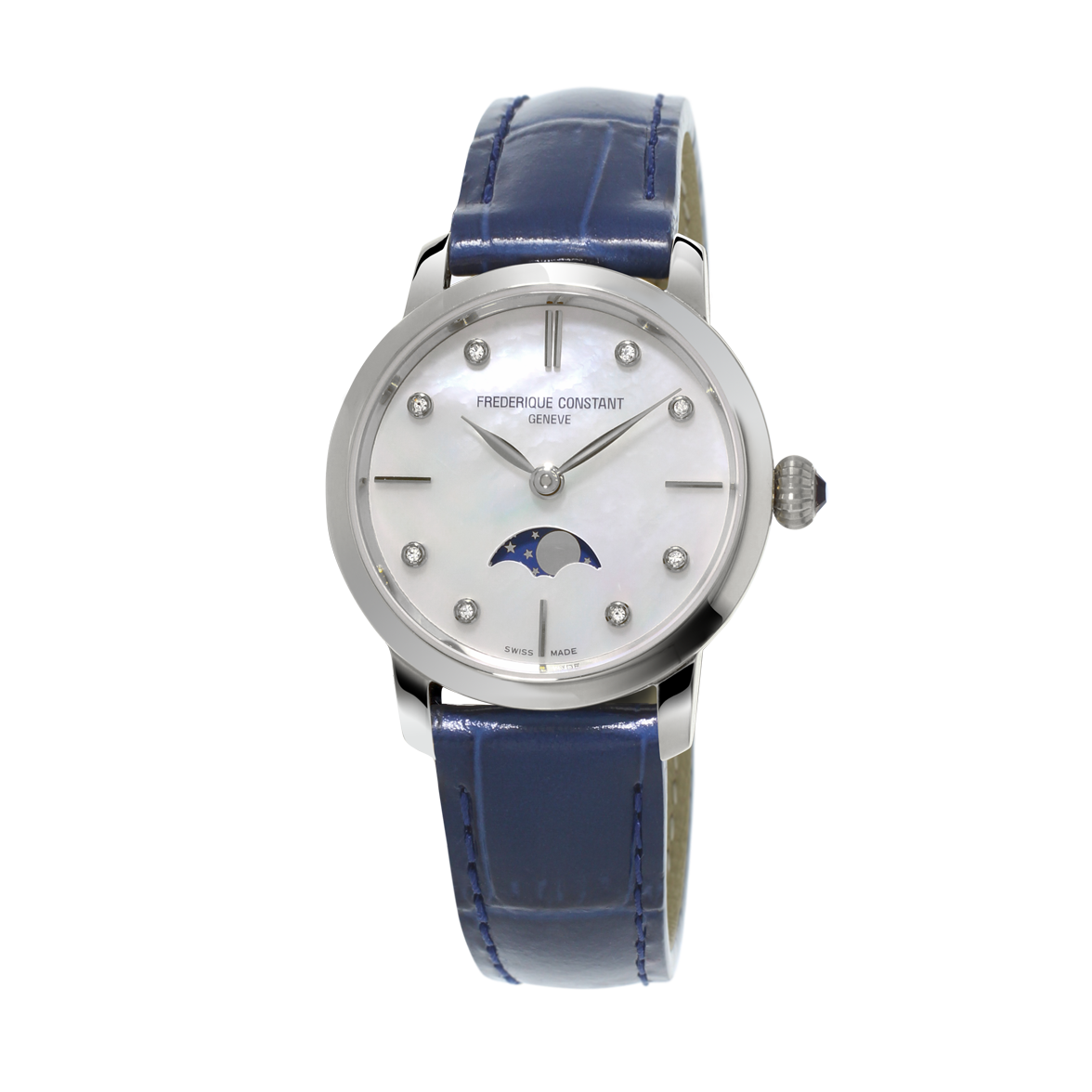 Frederique Constant Slimline 30 mm Moonphase & Diamonds Ladies Watch