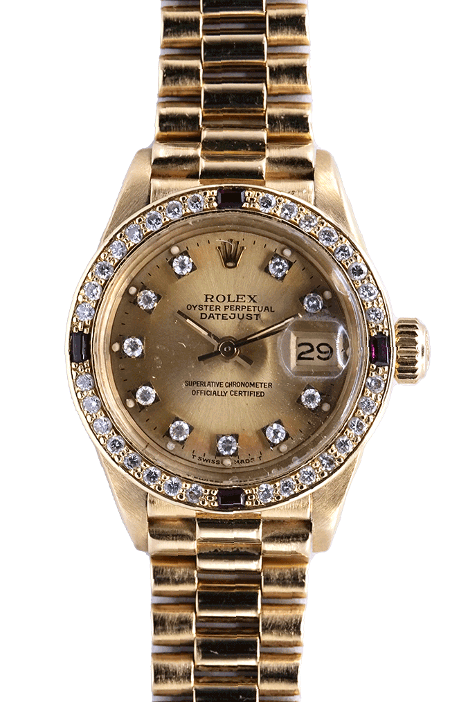 PRE-OWNED Lady-Datejust Diamants & Rubies 69178