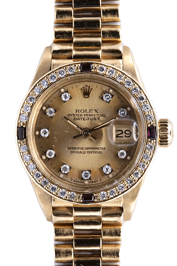 PRE-OWNED Lady-Datejust Diamants & Rubies 69178