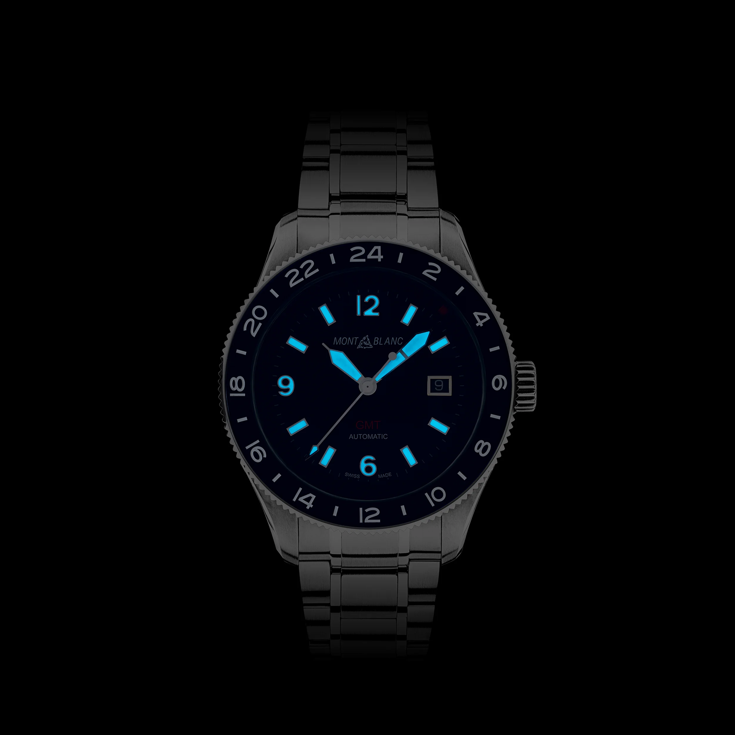 Montblanc 1858 GMT Blue dial 42mm MB129616