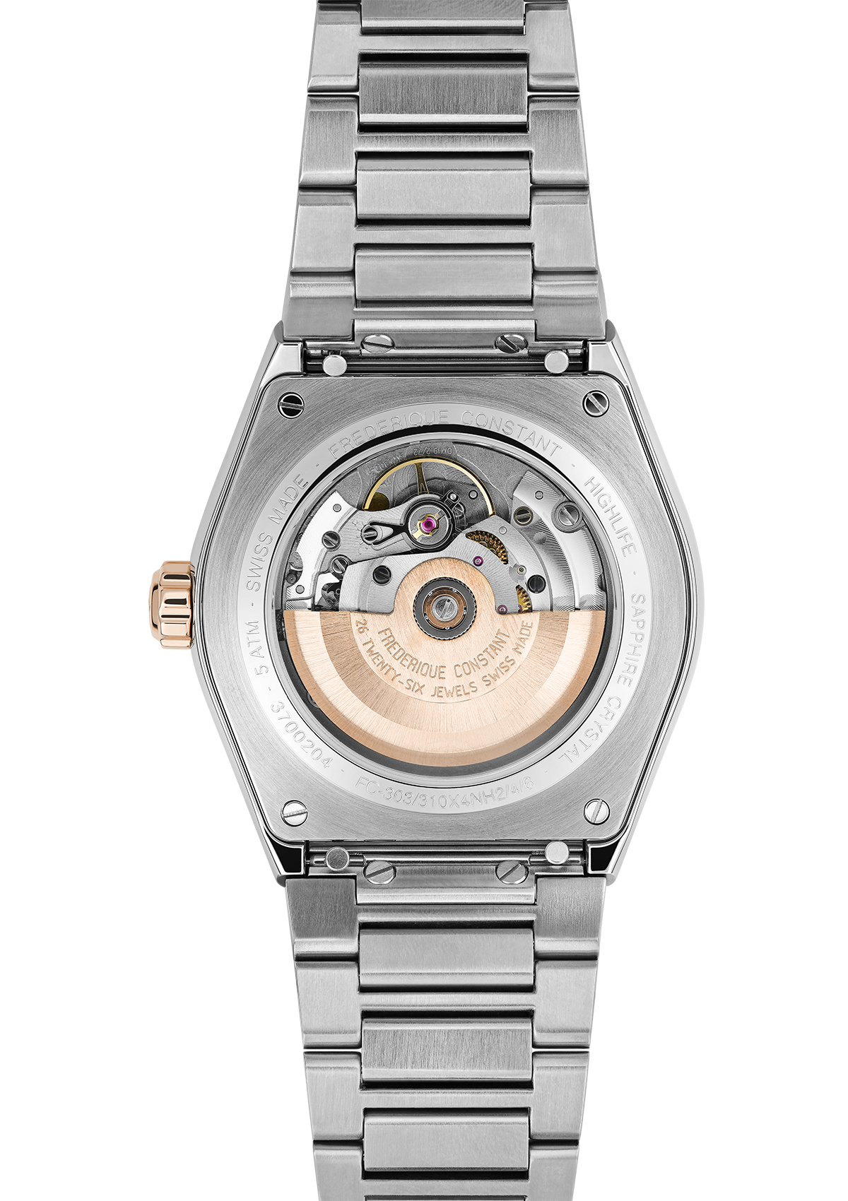 Frederique Constant Highlife Automatic COSC 41mm Silver & Stainless steel FC-303V4NH2B