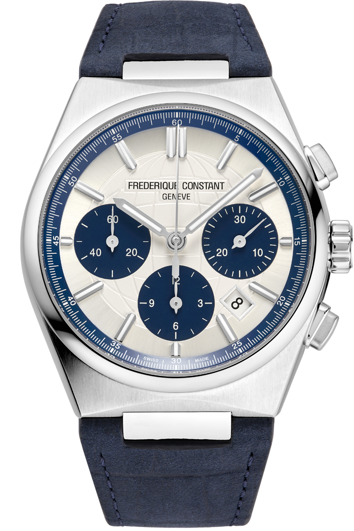 Frederique Constant Highlife Chronograph Automatic 41mm White & Leather strap FC-391WN4NH6