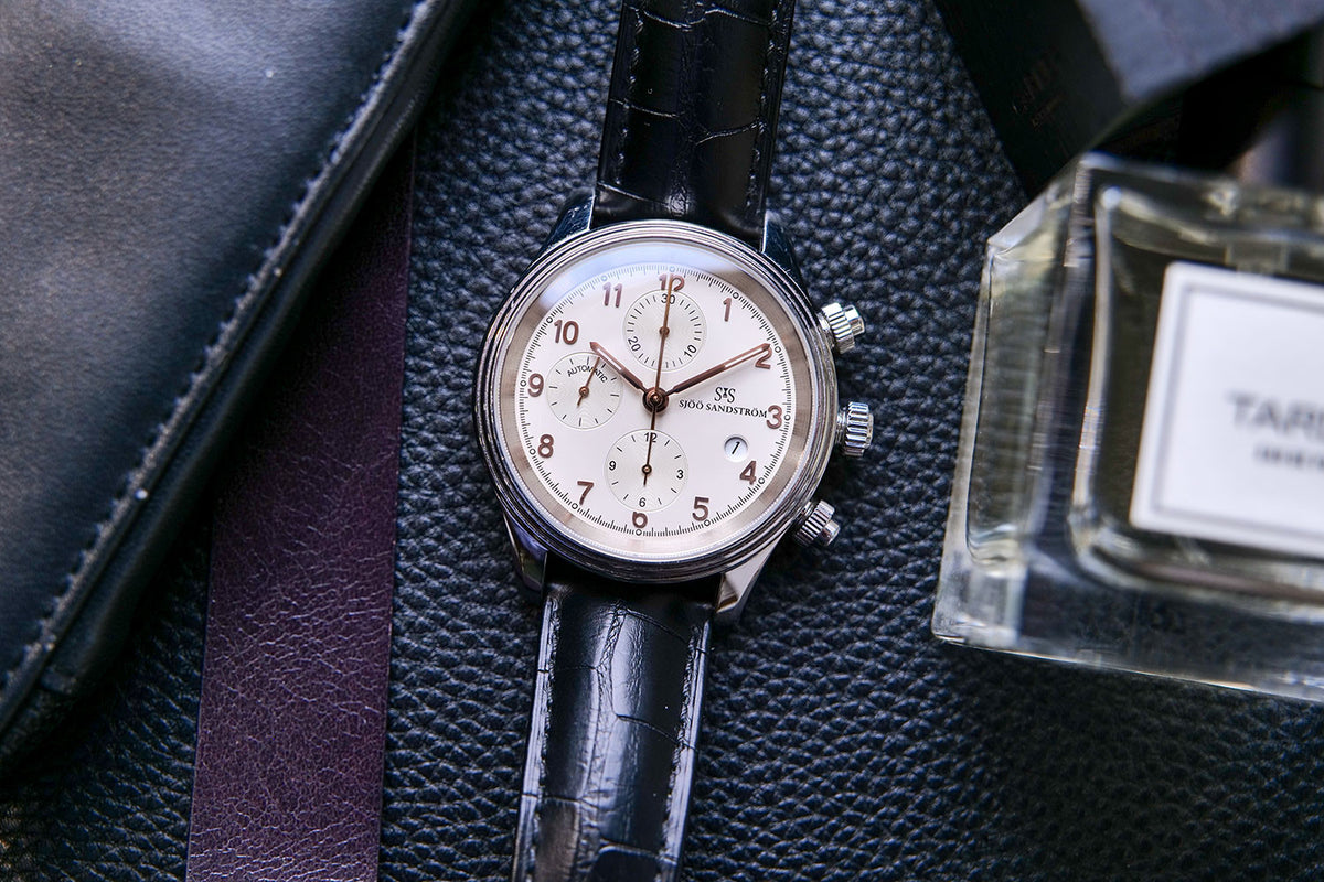 PRE-OWNED Sjöö Sandström Royal Steel Chronograph 012628
