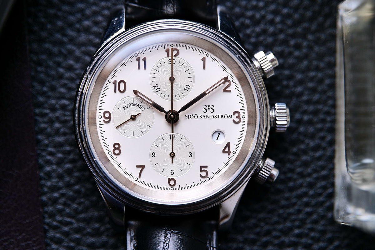 PRE-OWNED Sjöö Sandström Royal Steel Chronograph 012628