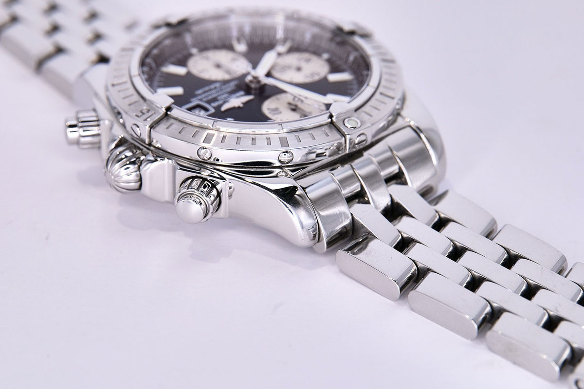 BEGAGNAD Breitling Chronomat Evolution 44mm Svart & rostfritt stål A13356
