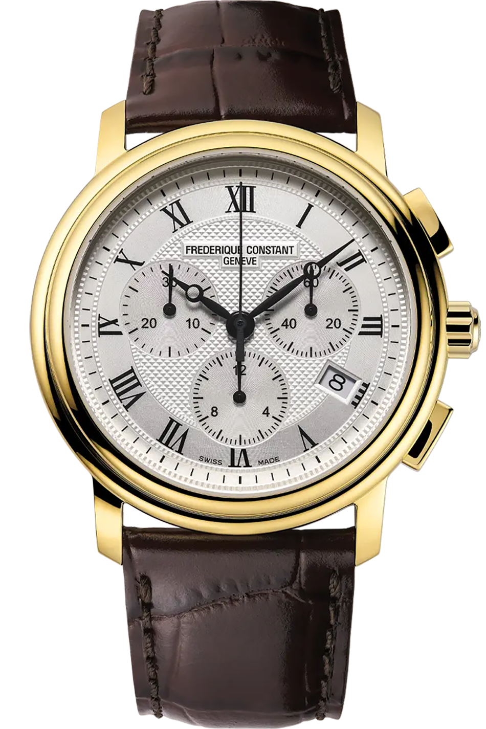 Frederique Constant Classics Quartz Chronograph Silver & Gold PVD FC-292MC4P5