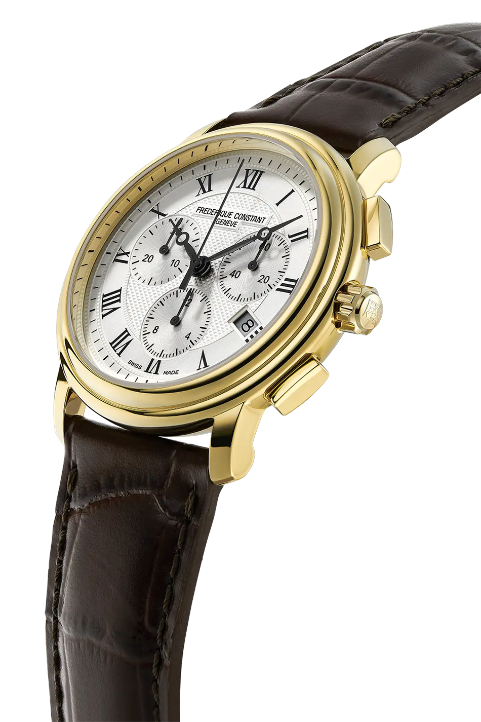 Frederique Constant Classics Quartz Chronograph Silver & Gold PVD FC-292MC4P5
