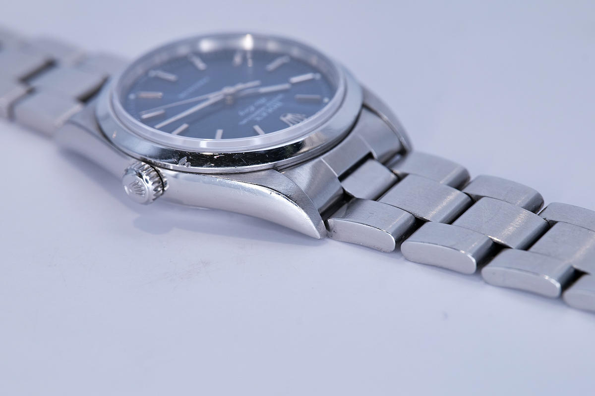 SOLD PRE-OWNED Rolex Air King 34mm Blue & Steel 14000