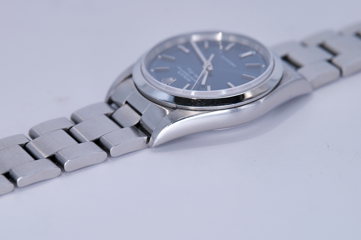 SOLD PRE-OWNED Rolex Air King 34mm Blue & Steel 14000
