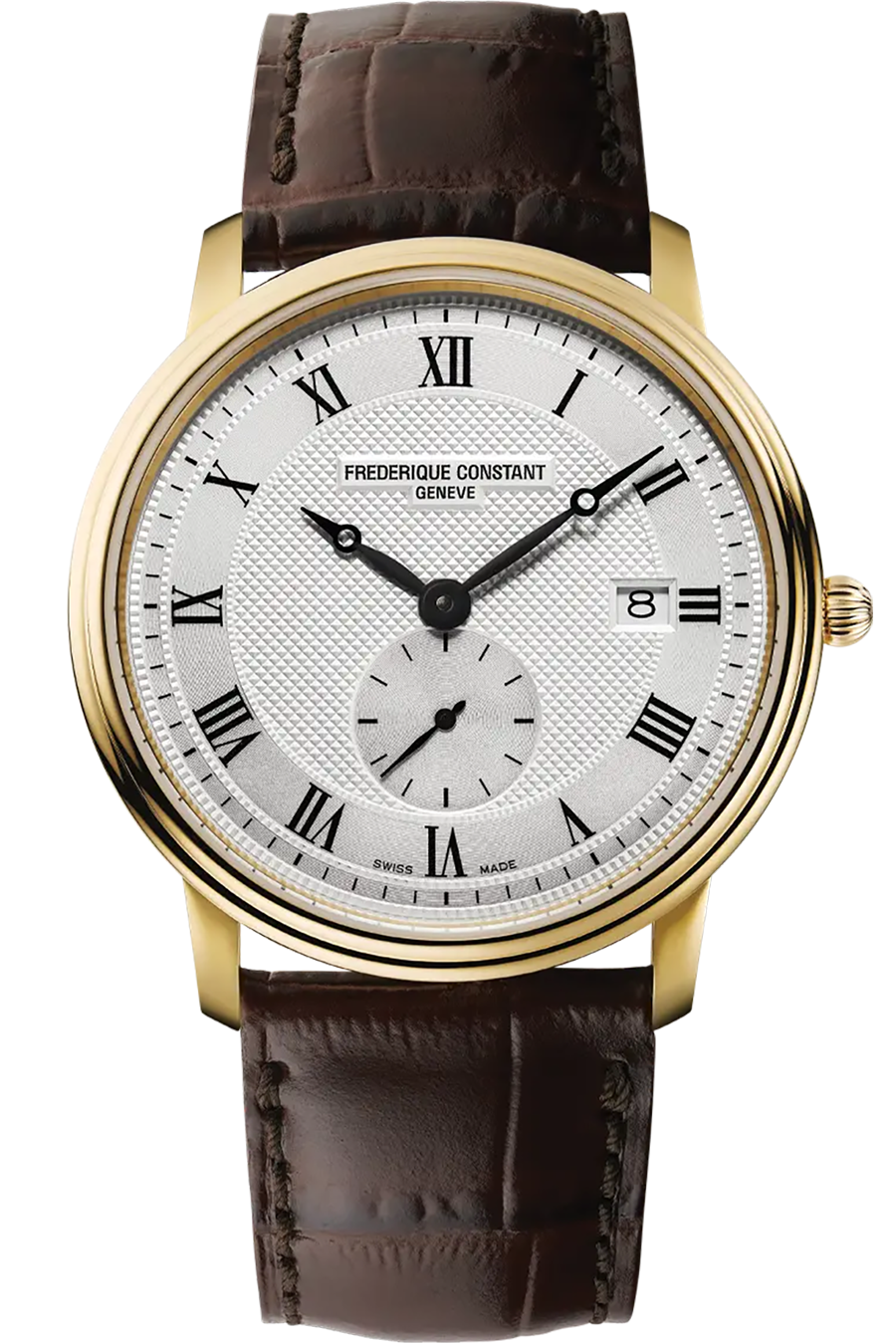 Frederique Constant Classics Slimline Small Second 37mm Guld PVD FC-245M5S5
