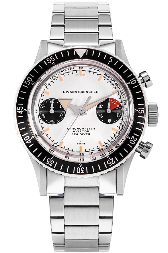 Nivada Grenchen White Panda Manual 38mm 86010WM20