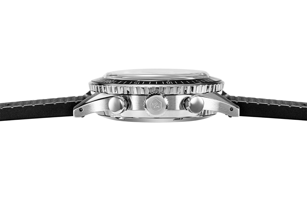 Nivada Grenchen Chronomaster Broad Arrow Manual Rubber Strap 86008M01