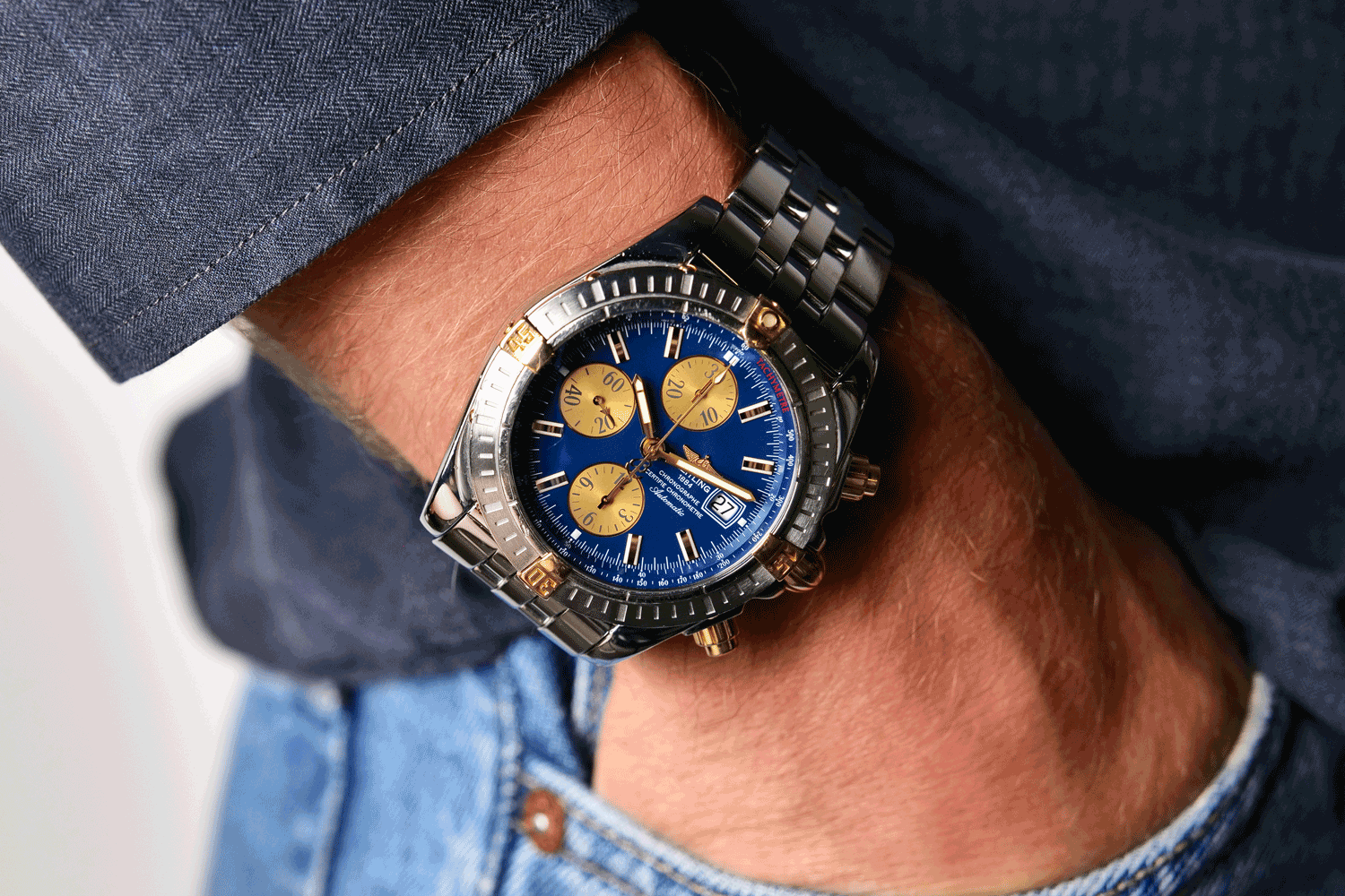 PRE-OWNED Breitling Chronometer Evolution 44mm Gold & Steel B13356