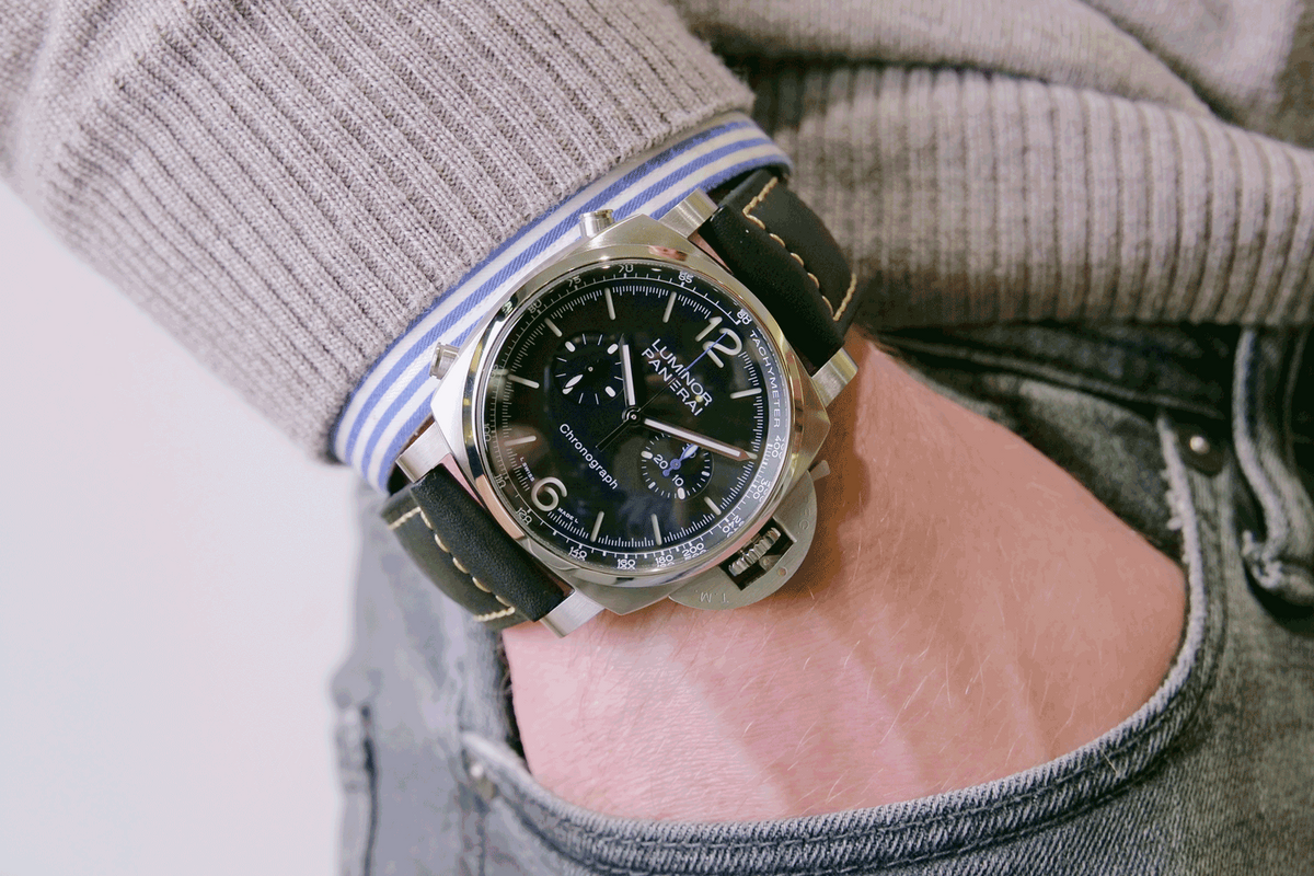 PRE-OWNED Panerai Luminor Chrono PAM01109