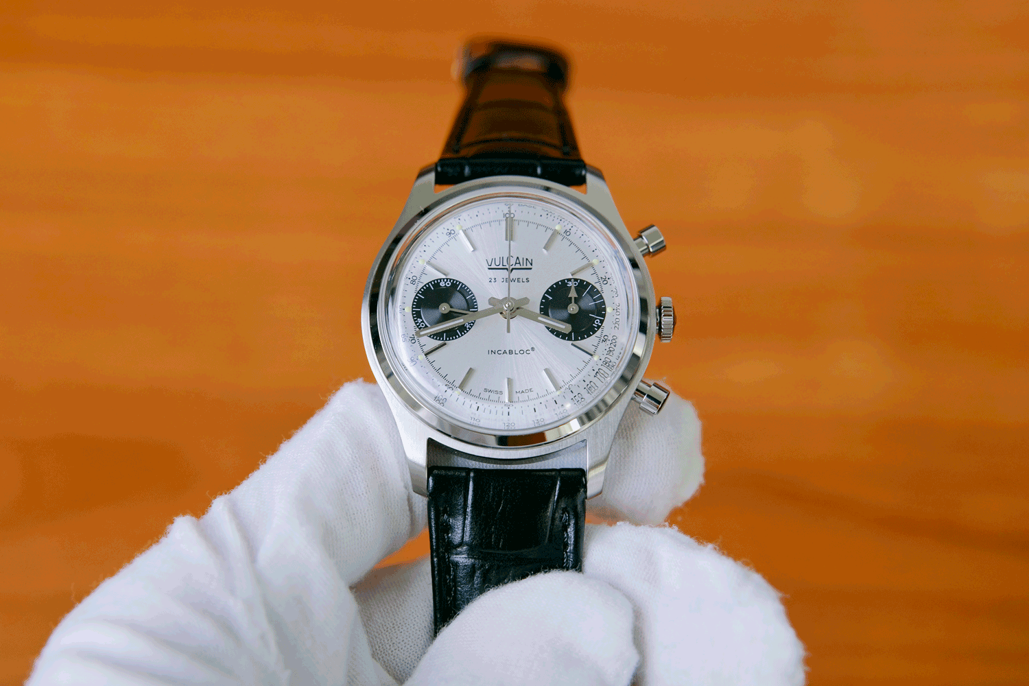 Vulcain Chronograph 1970-tal Silver