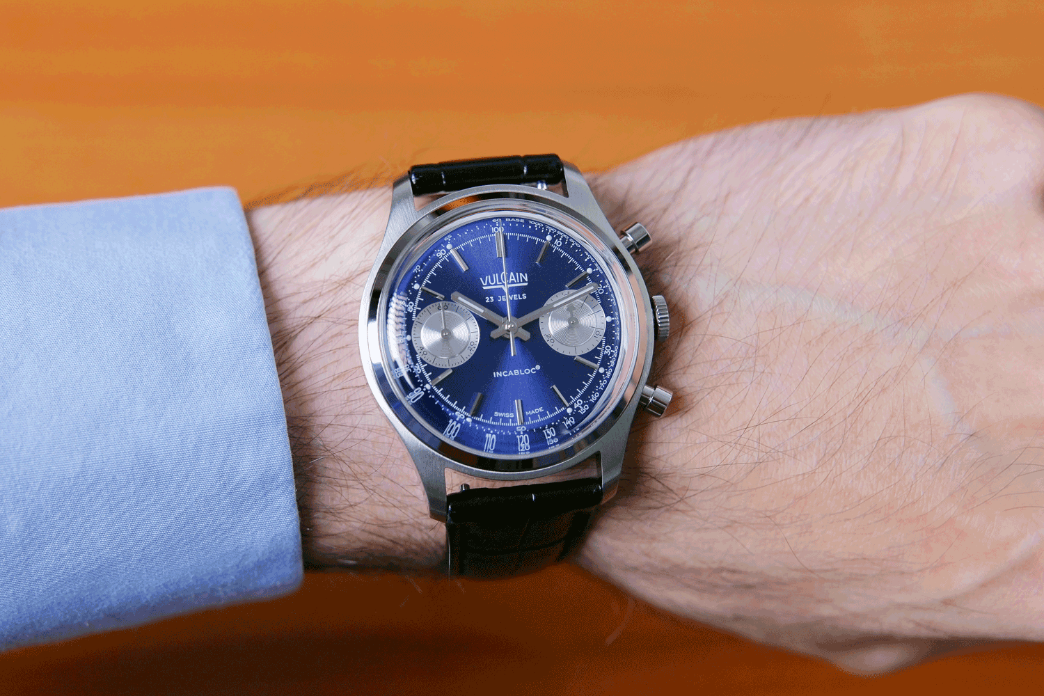 Vulcain Chronograph 1970's Blue