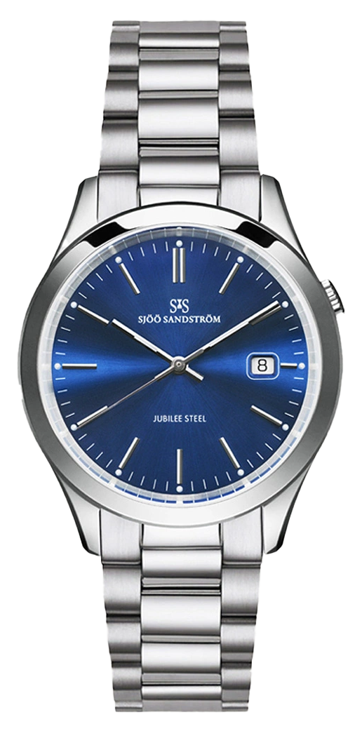 Sjöö Sandström Jubilee Steel Herr 40 mm Blå & Stållänk 019092