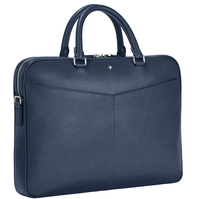 Montblanc Sartorial Slim dokumentväska blå MB130095