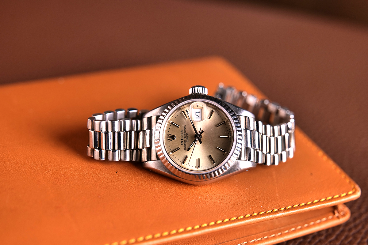PRE-OWNED Rolex Lady-Date Silver 69179