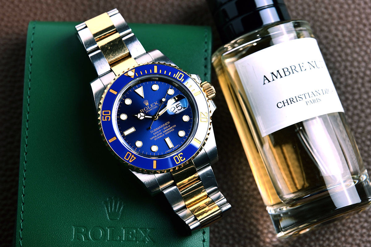 PRE-OWNED Rolex Submariner Blue Gold & Steel 116613LB