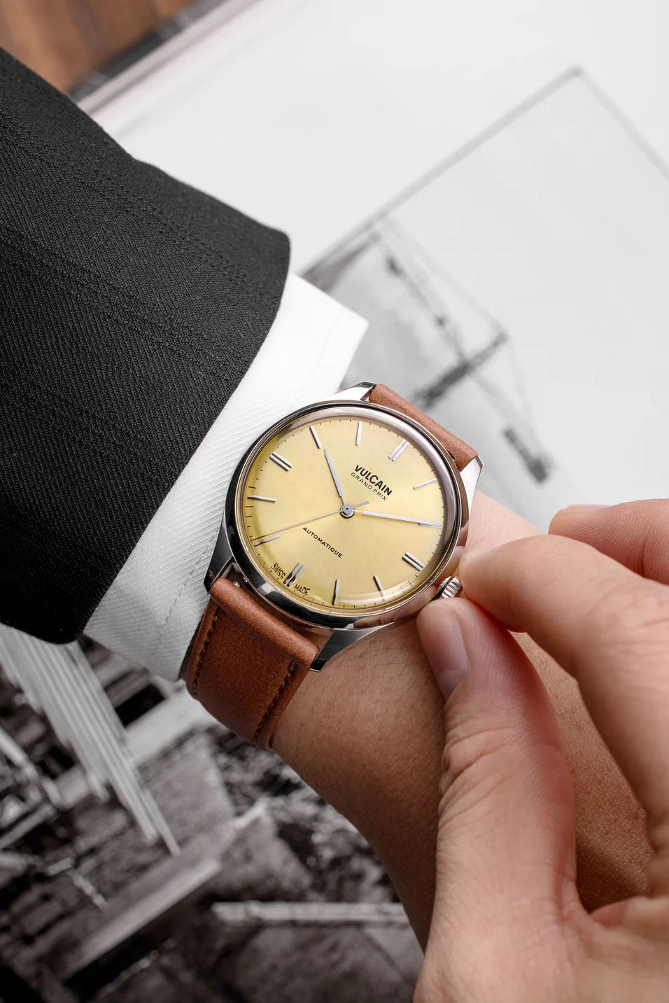 Vulcain Grand Prix Champagne 39mm 670171A70.BAC20