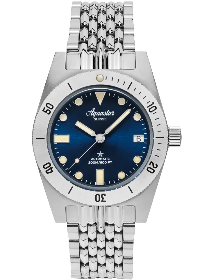 Aquastar Model 60 Blue & BOR Bracelet