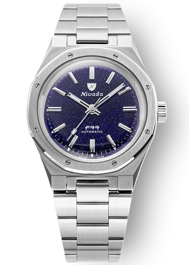 Nivada Grenchen F77 Dark Blue Aventurine 68010A77