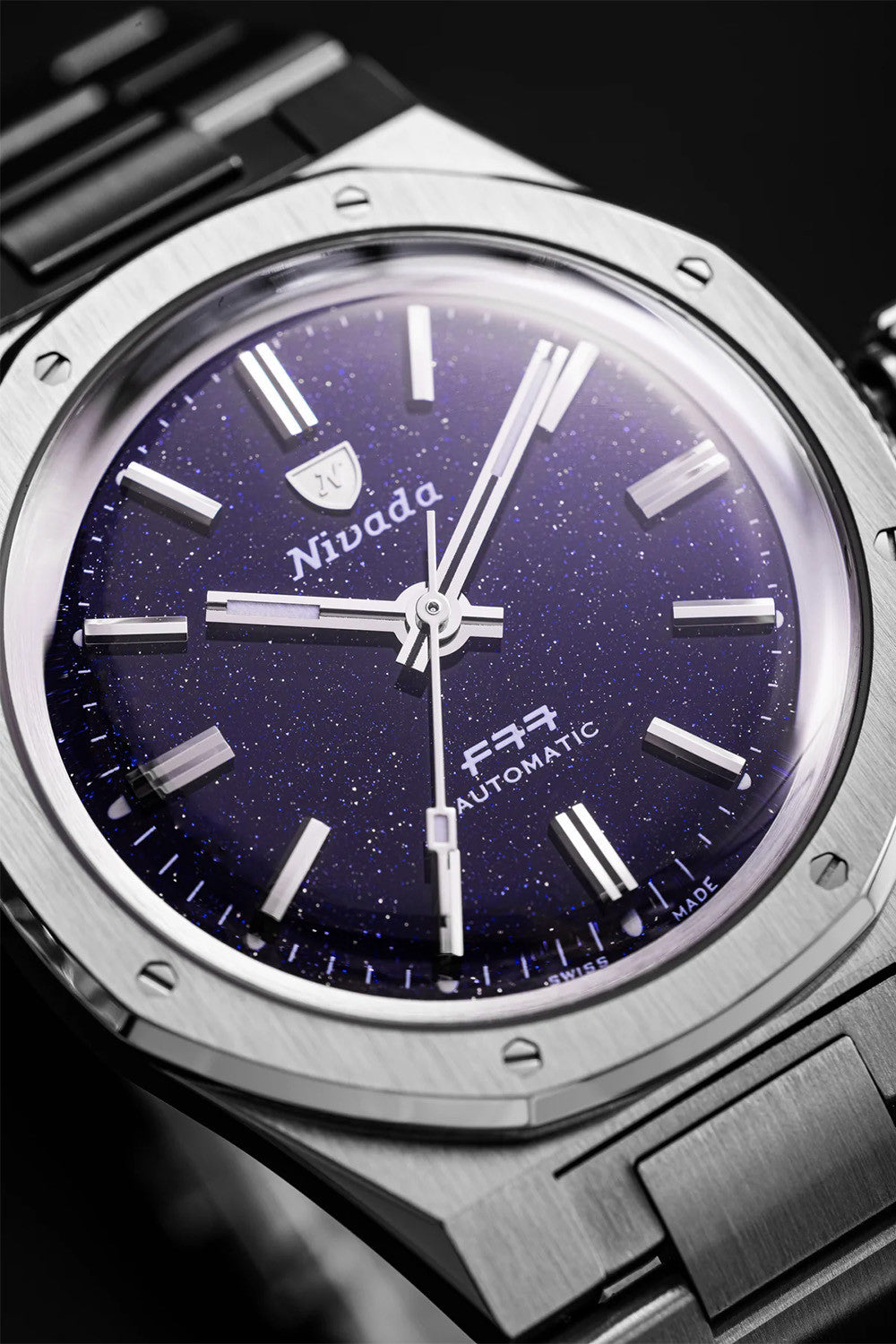 Nivada Grenchen F77 Dark Blue Aventurine 68010A77