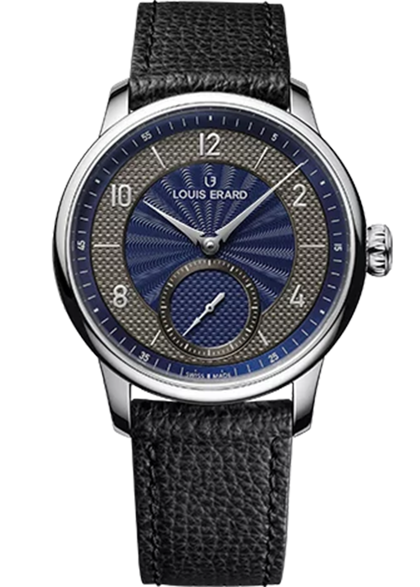 Louis Erard Petite Seconde Guilloché Anthracite Blue 39mm 34248AA21BVA150