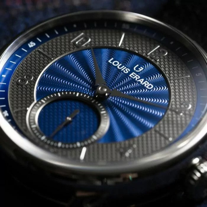 Louis Erard Petite Seconde Guilloché Anthracite Blue 39mm 34248AA21BVA150