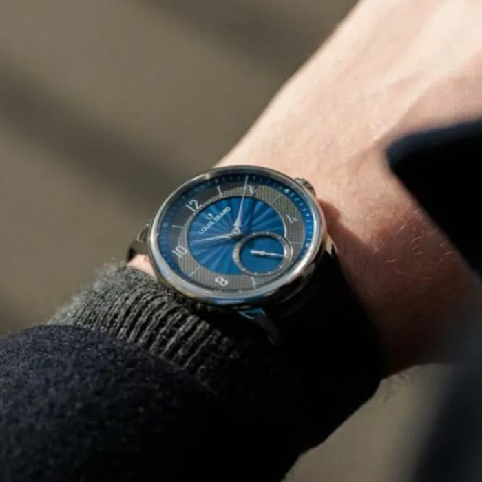 Louis Erard Petite Seconde Guilloché Anthracite Blue 39mm 34248AA21BVA150