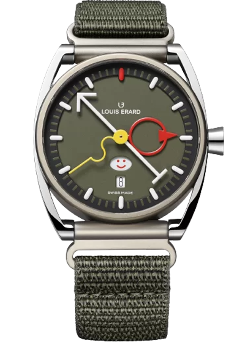 Louis Erard La Semaine Louis Erard x Alain Silberstein Khaki 40 mm 75357TT06BTT89