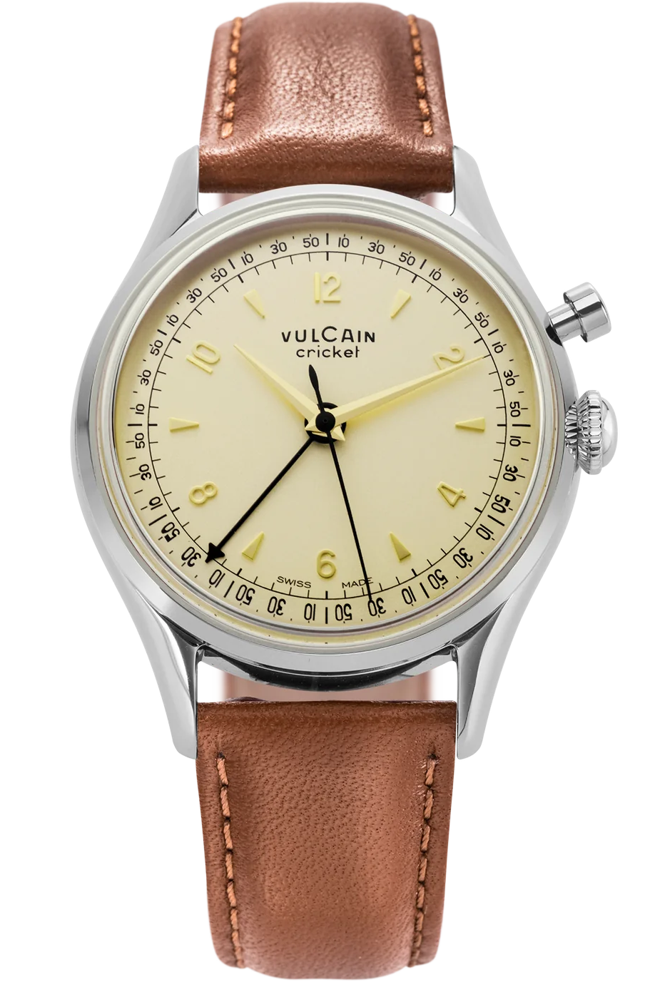 Vulcain Cricket Tradition 36 mm Eggshell 100269A76.BAC307