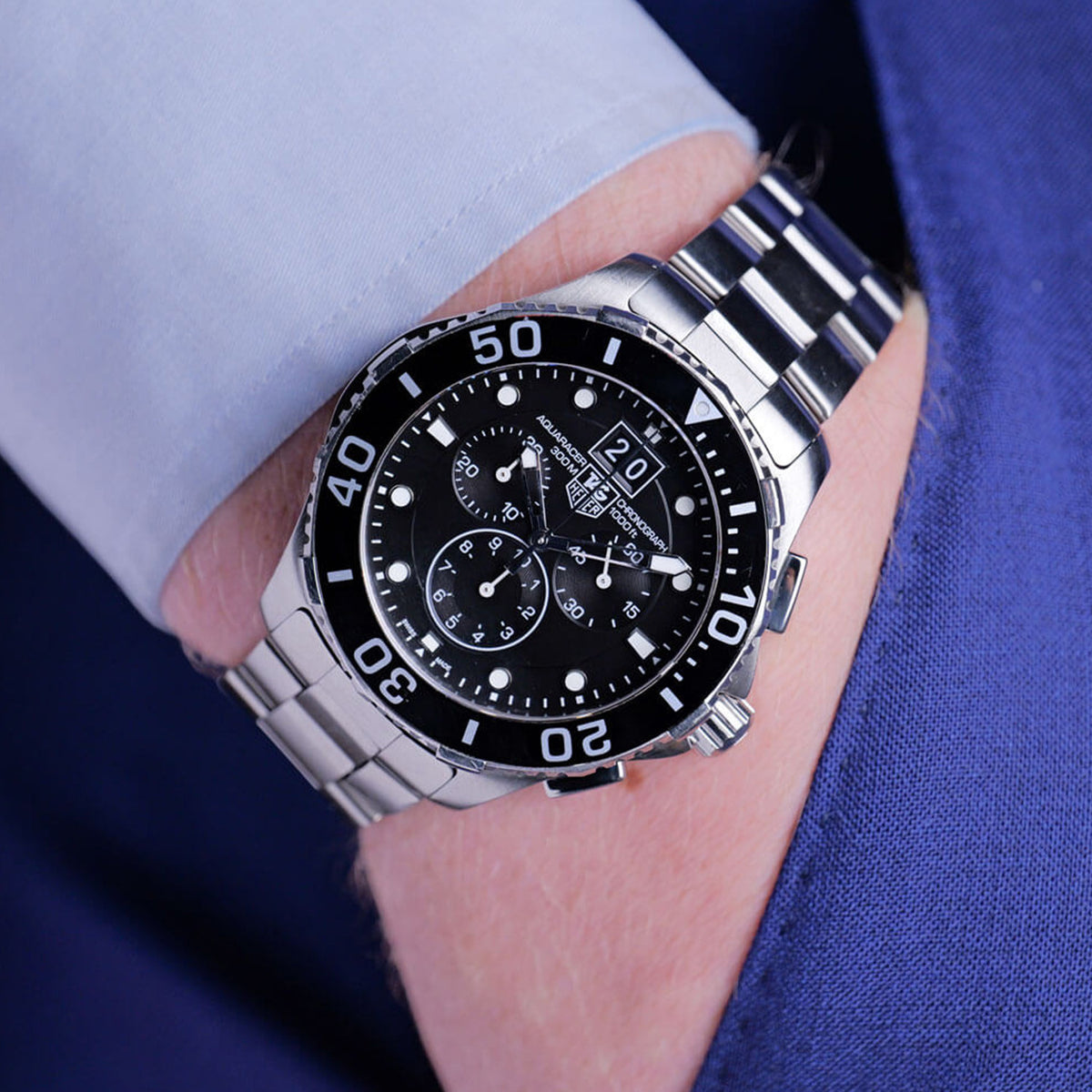 PRE-OWNED Tag Heuer Aquaracer 43mm CAN1010