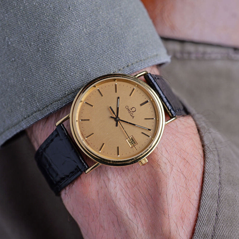 PRE-OWNED Omega De Ville 18k Gold 196.750