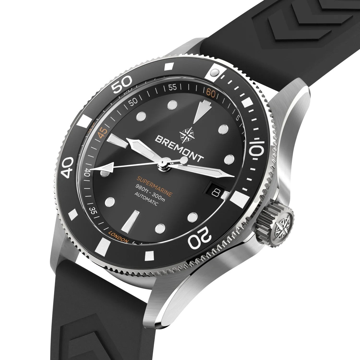 Bremont Supermarine 300M Date SM40-DT-SS-BK-R-S